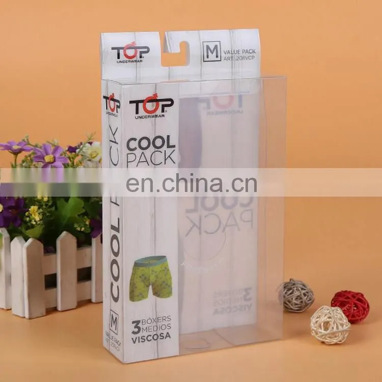 factory custom PVC transparent High grade vareity sizes Boxes,plastic clear pvc underwear packaging box