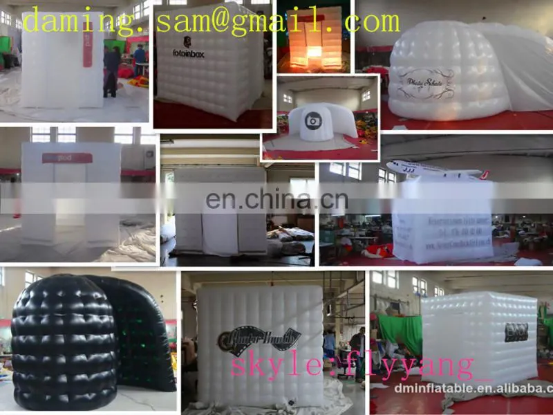 2.5m/W x 2.5m/L x 2.5m/H Factory price portable cheap mobile tent inflatable photo booth