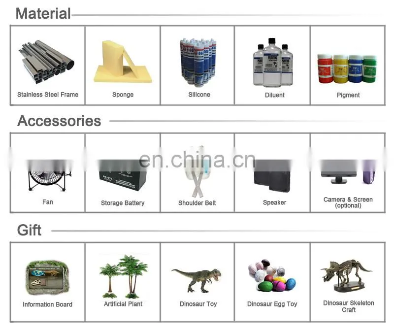 Professional Life Size Animatronic Dinosaur Costumes