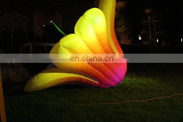 Ningbang giant lighting inflatable led flower for outdoor decoration