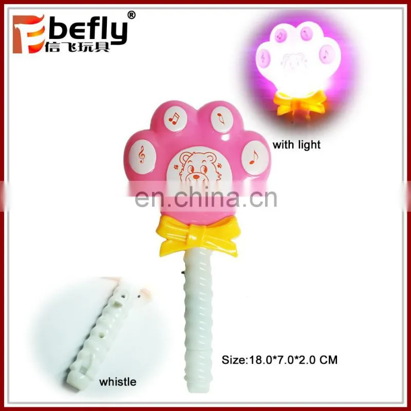 Promotional plastic cartoon flash light stick toy