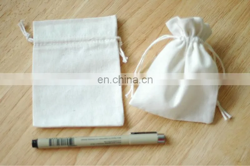 100%cotton small drawstring bag high quality drawstring bag cheap price