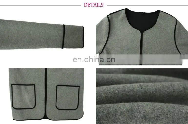 Guangzhou Factory Classic Winter Wool Old Women Coat