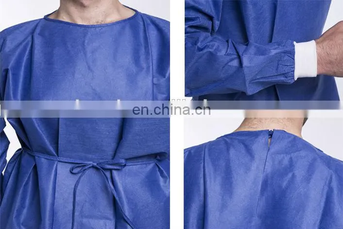 Nonwoven Waterproof OEM Custom Protective Isolation Gown