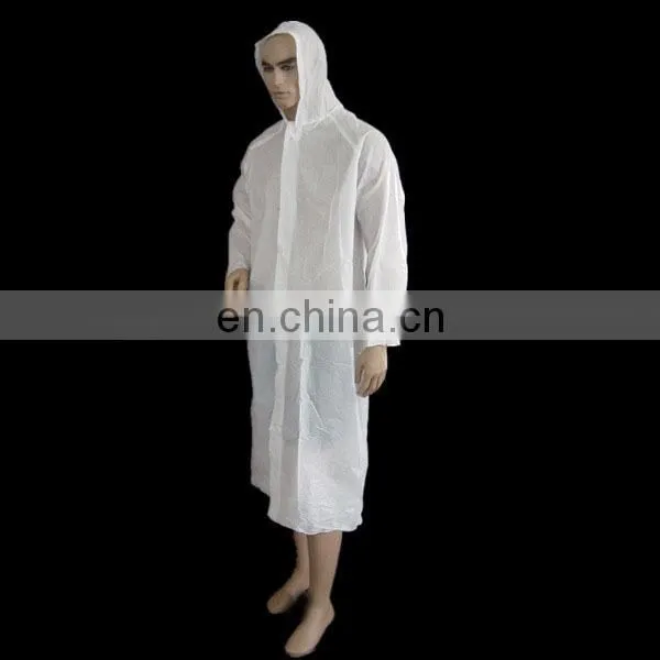 disposable nonwoven PE plastic rain coat