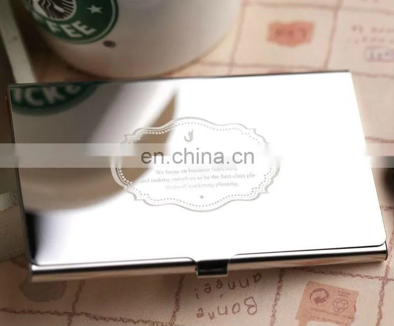 2013 printing business name card holder/name card case with logo/novelty business card holders