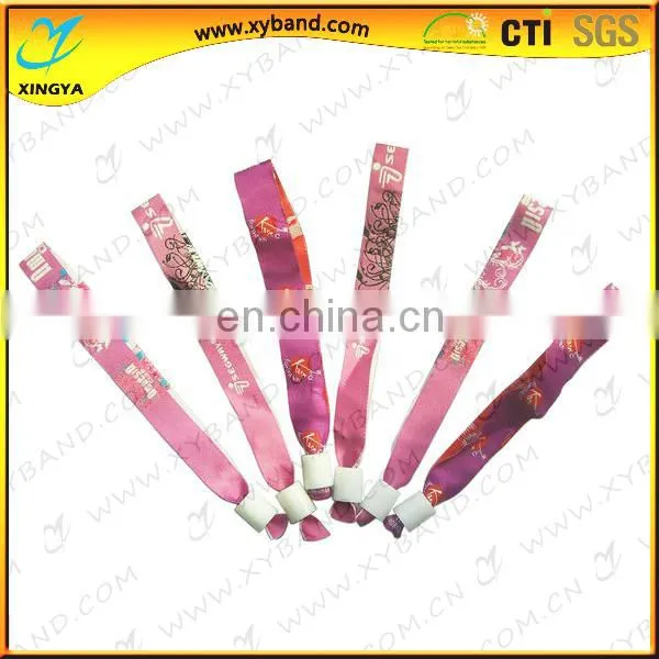 custom woven polyester uhf rfid wristband