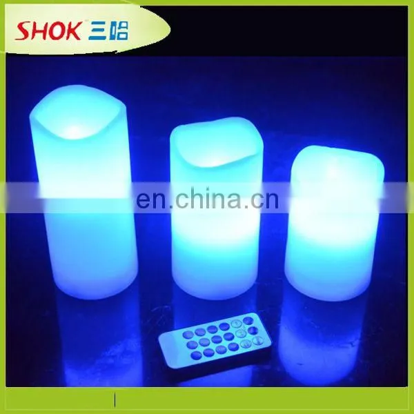 Beautiful in colors new design purple flashing led candle