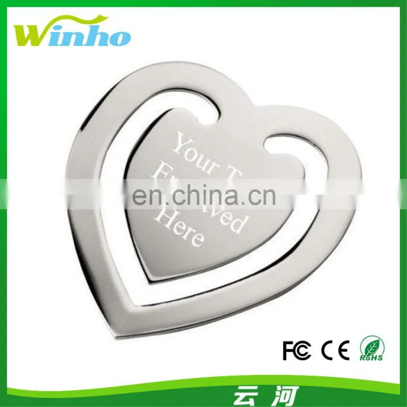 Winho small charm heart bookmark gift for book lovers