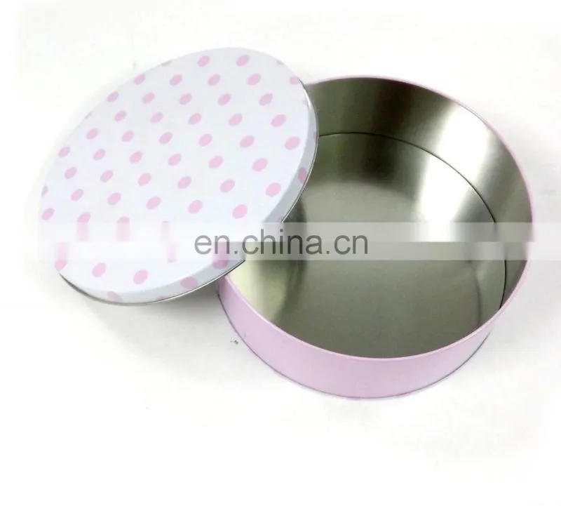 Round food tin box,round food packaing