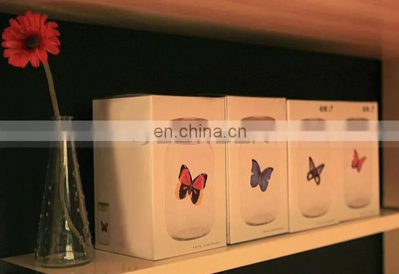 Factory Direct Sell Popular Attractive Butterfly Glass Jars