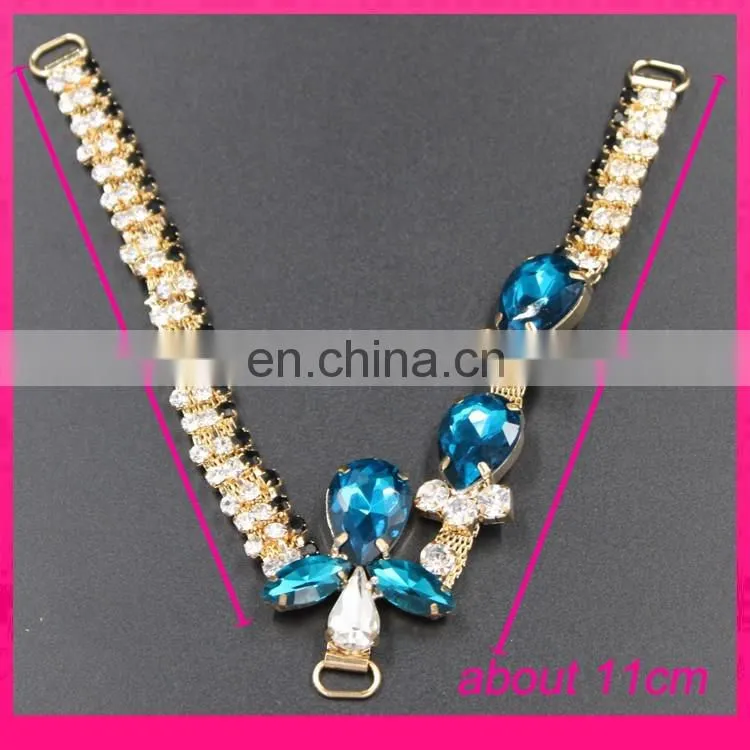 high quality lady sandal decoration rhinestone crystal jewelry shoe accessories
