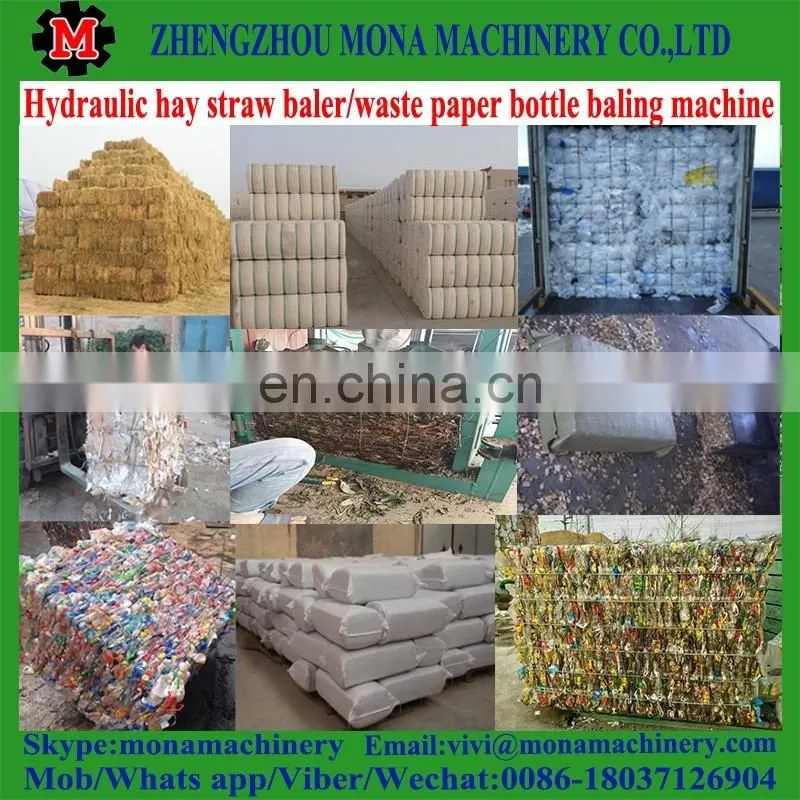 semi automatic vertical hydraulic cardboard baling press machine