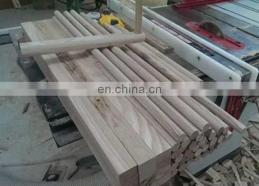 Semi automatic broom wooden handle making machine