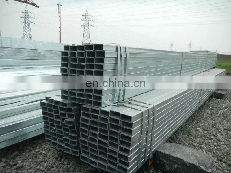 different specification hot dip rectangular steel pipe