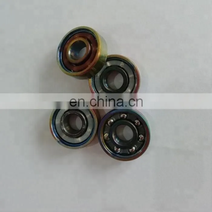 deep groove ball bearing abec-7 608-2rs colorful skateboard bearing