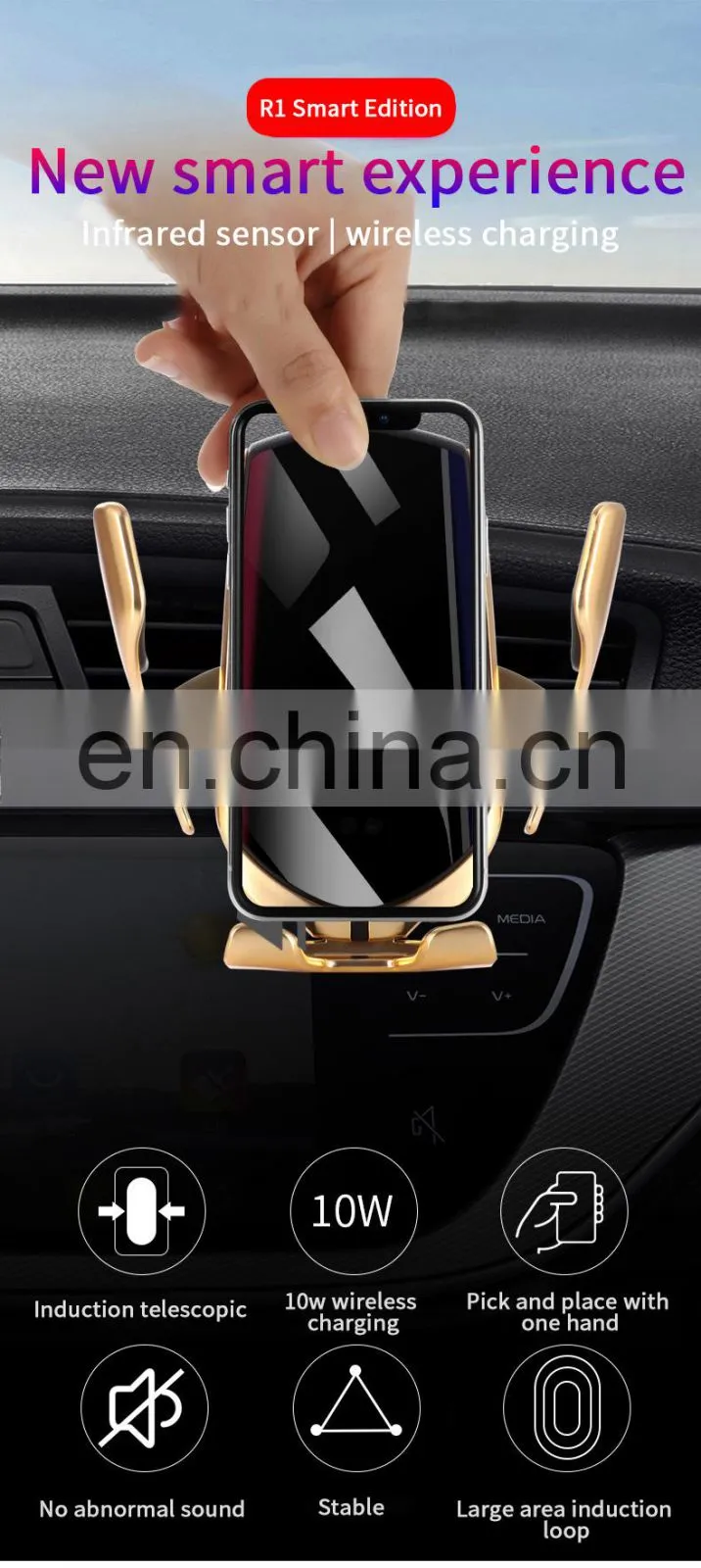 magnetic wireless car charger For HUAWEI P20 For iPhone X 8 For Samsung S9 Plus Mobile Phone Holder fast mount wireless charger