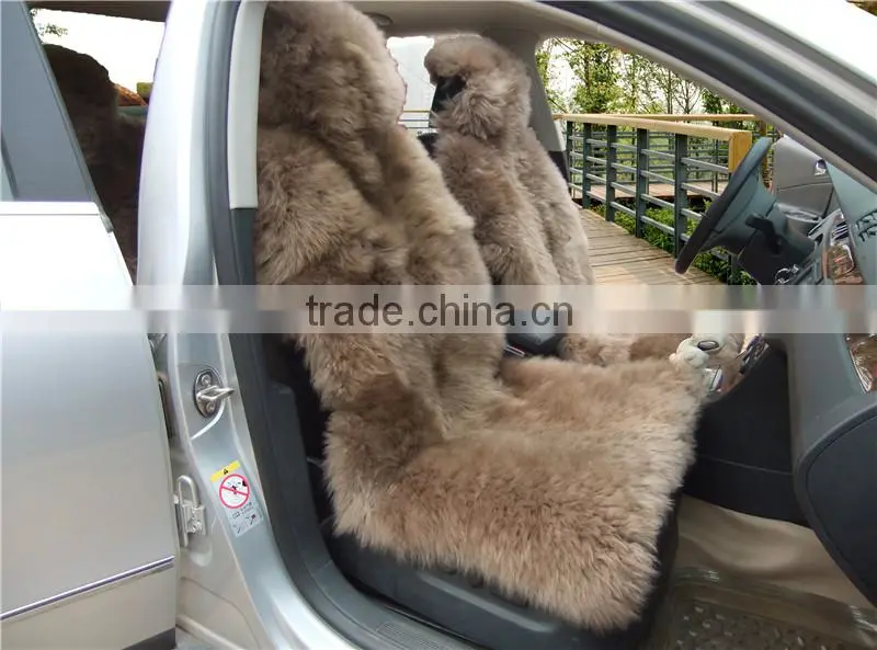 real sheepskin long fur car seat covers made in china