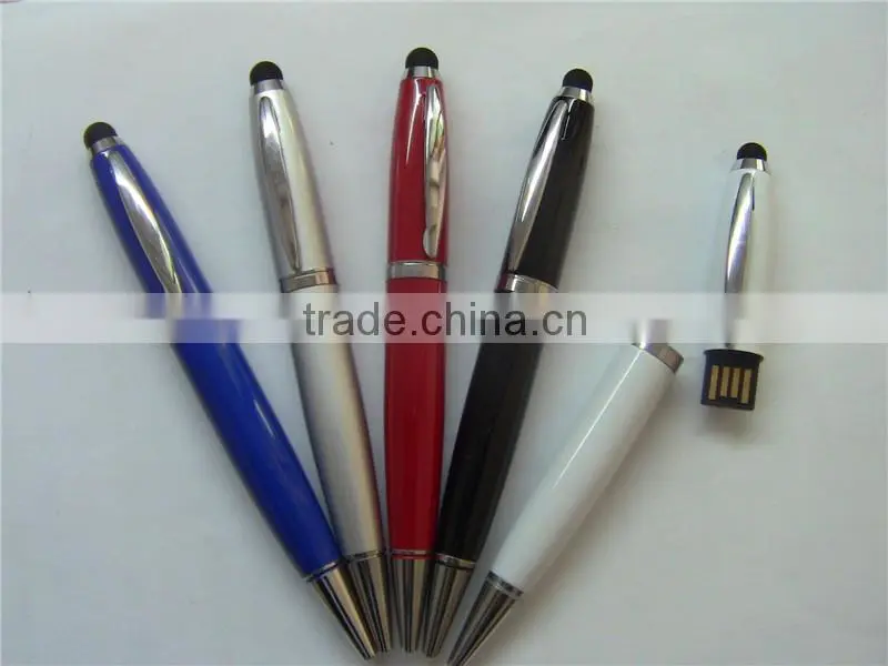 wholesale antivirus 3 in 1 functional usb pen drive wholesale, ballpoint pen usb flash drive with screen touch function