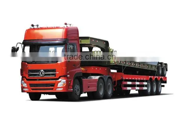 Good Quantity Dongfeng Tri-axle Semi-trailer/Low bed semi-trailer/for construction machinery transport