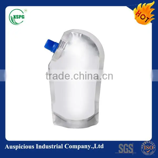 Liquid packaging plastic laundry spout bag