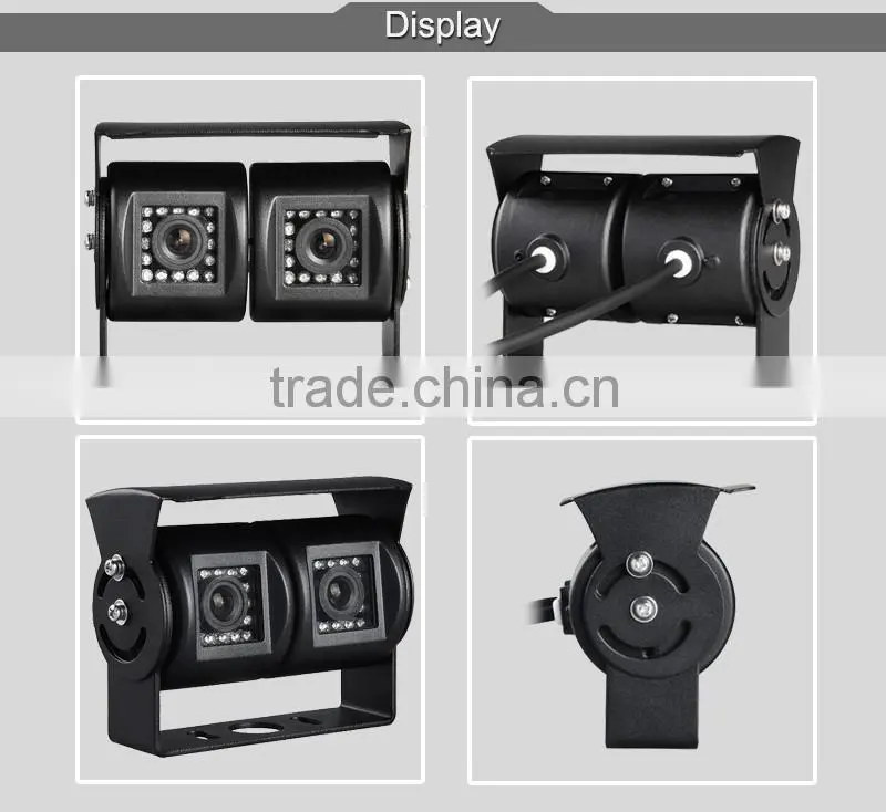 cctv camera system dual cam car rear view waterproof camera ccd backup camera