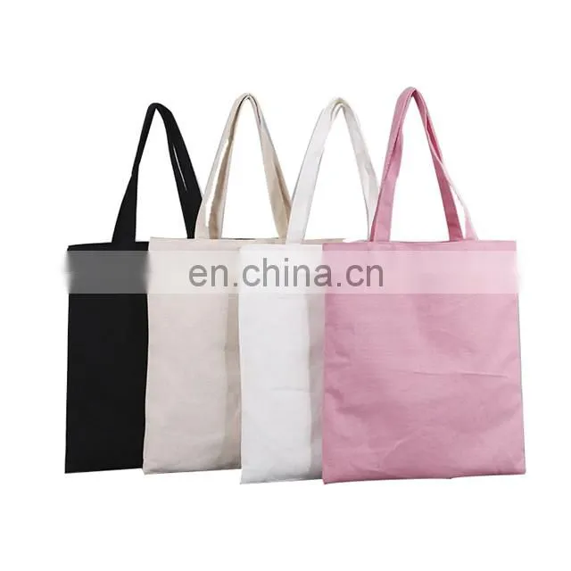 Hot Sale Wholesale 100% Cotton Women Handbag Large Canvas Tote Bag with Custom Printed Logo