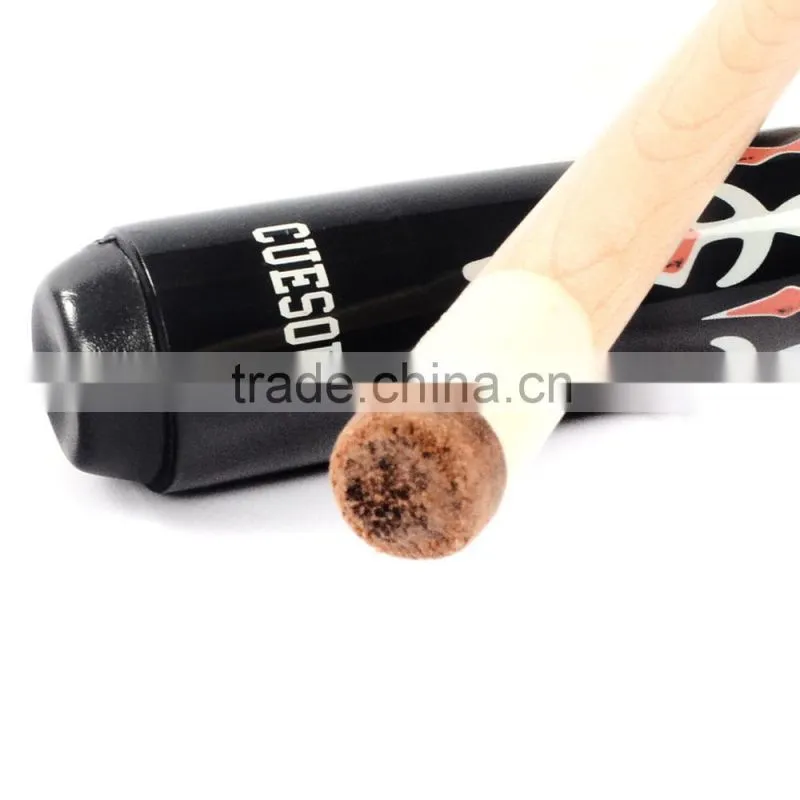 CUESOUL Cheap 1/2 Jointed Pool Cue, Wax Shaft,Quick Release, Rubber Wrap