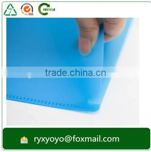 hard plastic cover a4 size L shape pp file folder