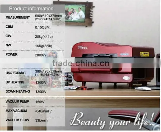 3D printing vacuum film heat press machine A3 film Small heat transfer printer machine sublimation machine