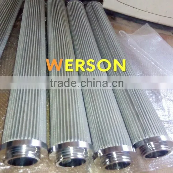 hydac filter cartridge, pleated filter cartridge in 316 s.s mesh