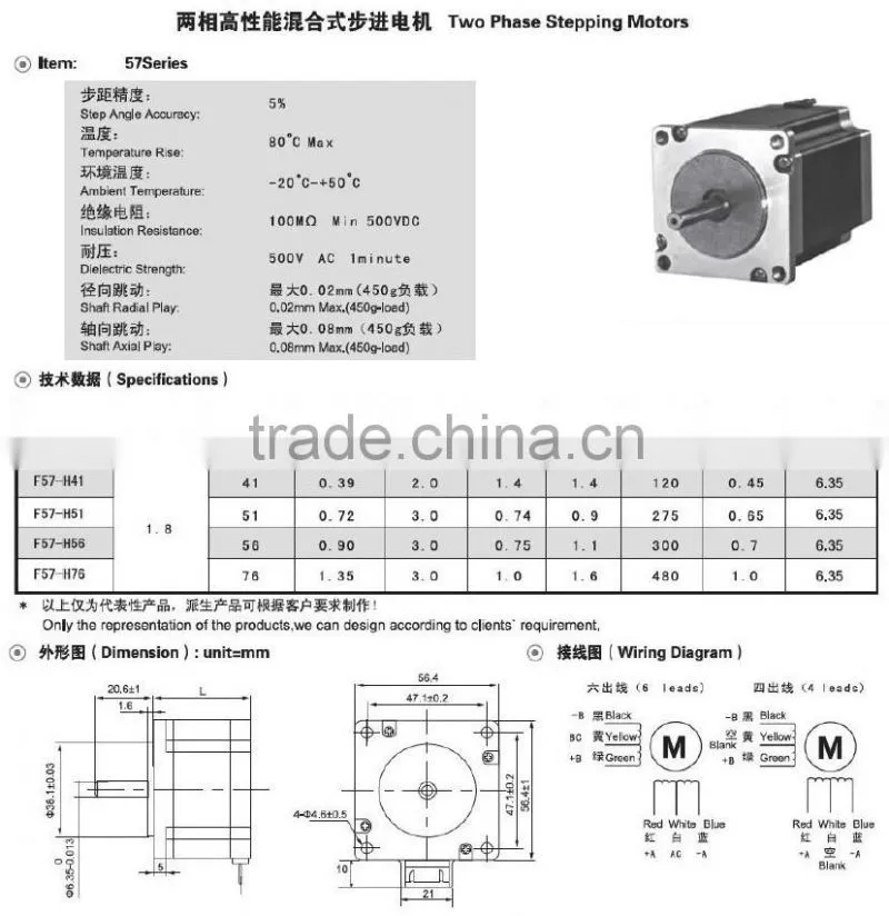DC Motor Electric motor Two Phase Stepping Motor