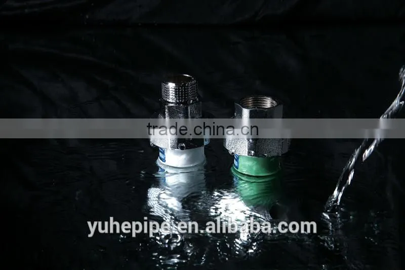 YH1344 PP-R Pipe Fittings Double Union Ball Valve