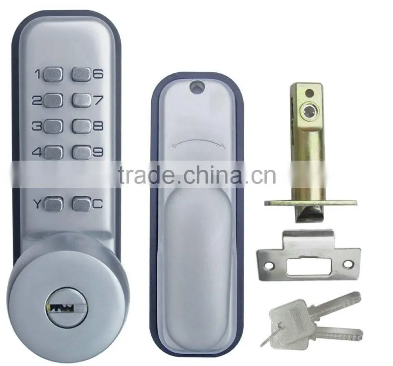 OSPON ALL-WEATHER MECHANICAL KEYLESS PUSHBUTTON DOOR LOCK STAIN NICKEL OS3378