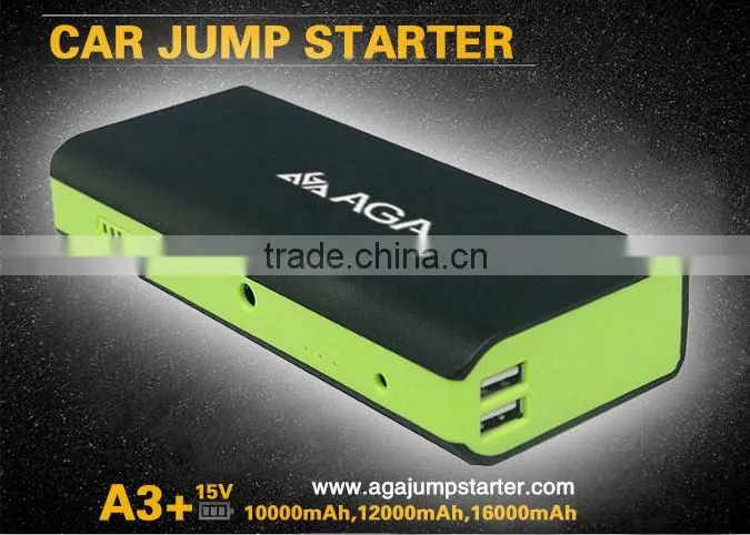 AGA A3 plus 16000MAH 12V power jump starter battery starter battery jump starter