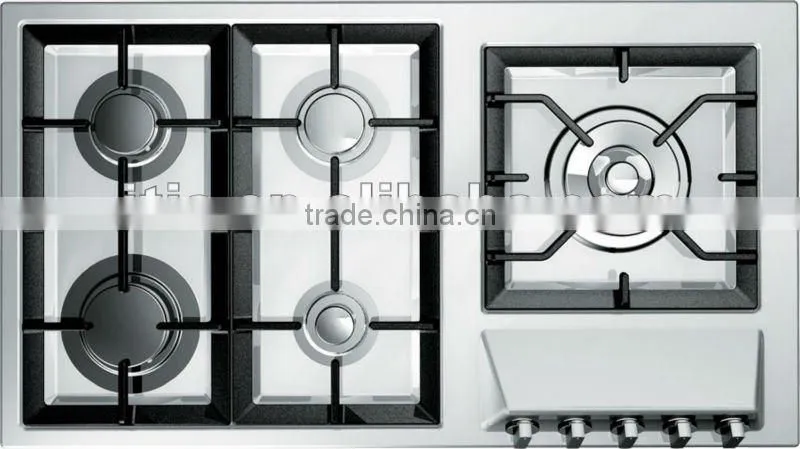5 burners built-in gas stove