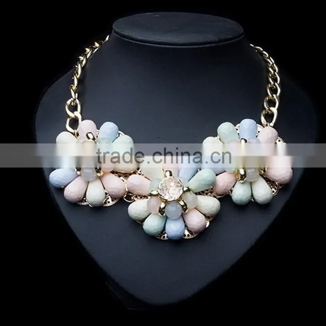 2015 big hawaii flower necklace