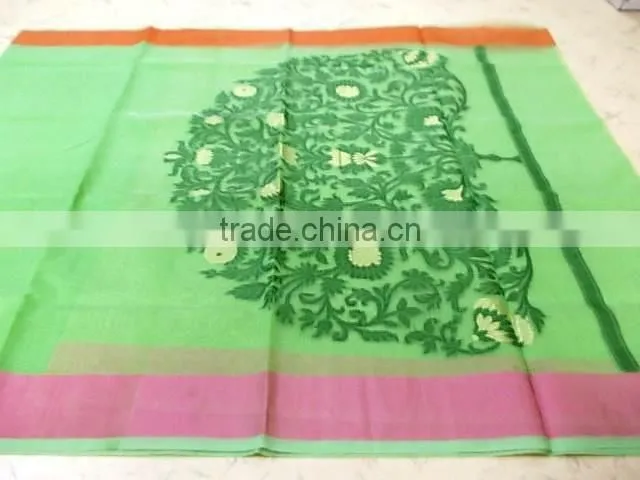 fancy plain saree with border and pallu