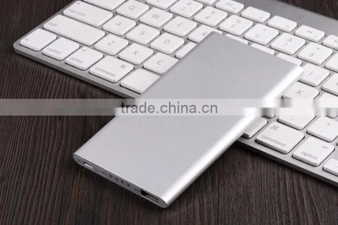 2015 Ultra-thin metal 5000mah lady power bank