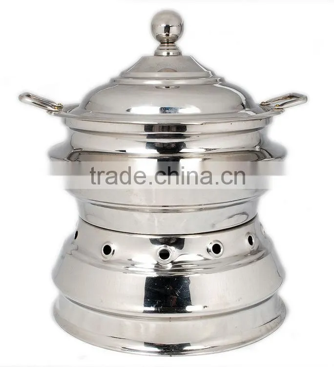 Steel Cheffing Dish, Wedding & Party utensils, food serving dish, hot keeping dish, Catering item, Hotel & Restaurant utensils
