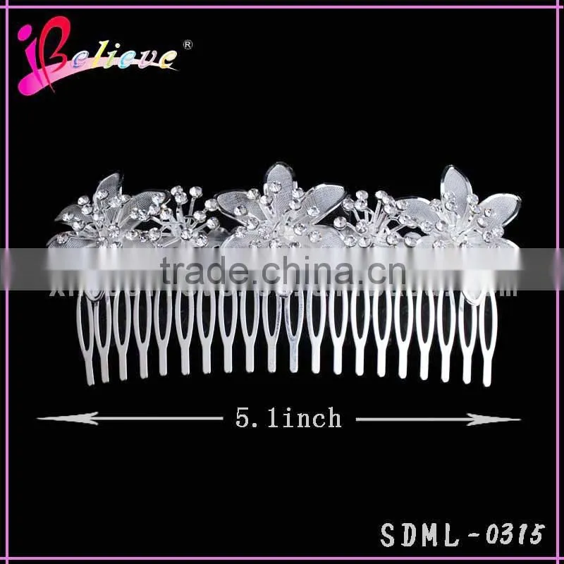 Reasonable price from factory wholesale hair jewelry flower hair comb wedding accessories bride hair