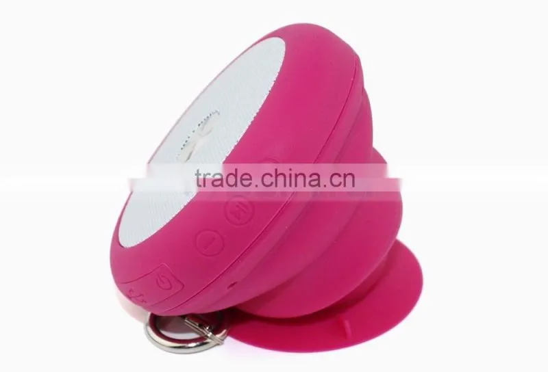 Outdoor Mini Shockprrof Waterproof Speakers Flexable Bluetooth Bathe Mushroom Cloud Speaker With Kaychain