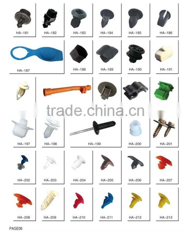 Auto Plastic Clips and Fasteners