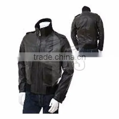 High quality Brown Leather Jacket for men