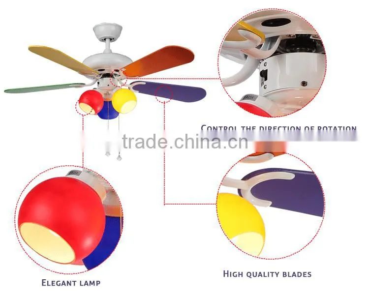 Home Decorative Classical Design Ceiling Light Fan with Pulling Switch