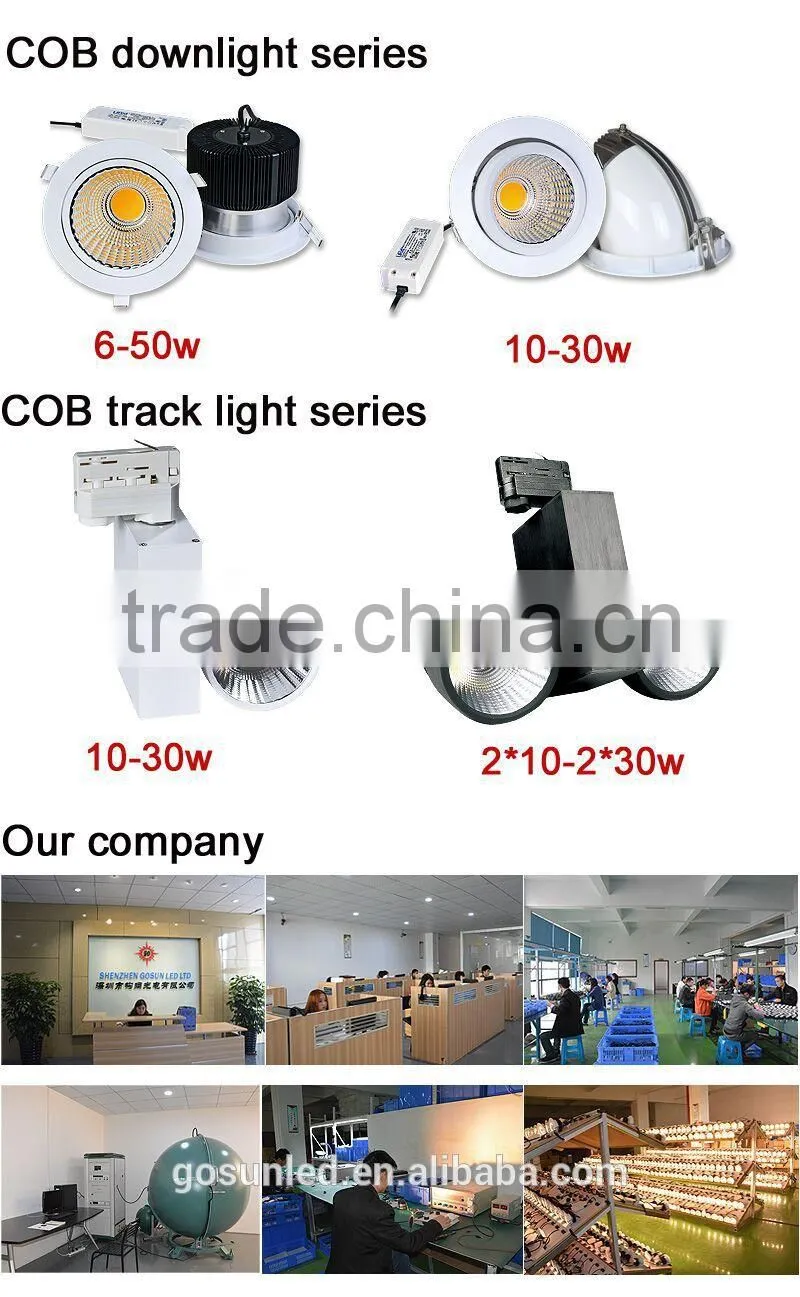 best effiiciency high lumen 4800lm super brightness cob led downlight 40w