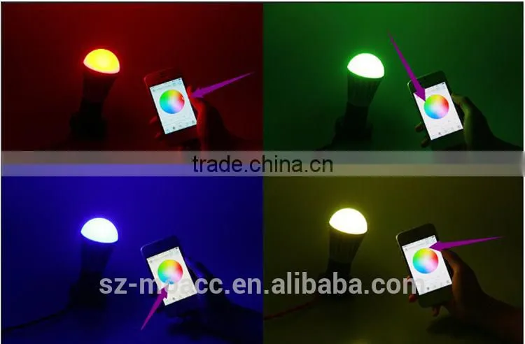 2015 hot selling wireless smart bulb bluetooth led bulb WiFi RGB Smart LED Bulb
