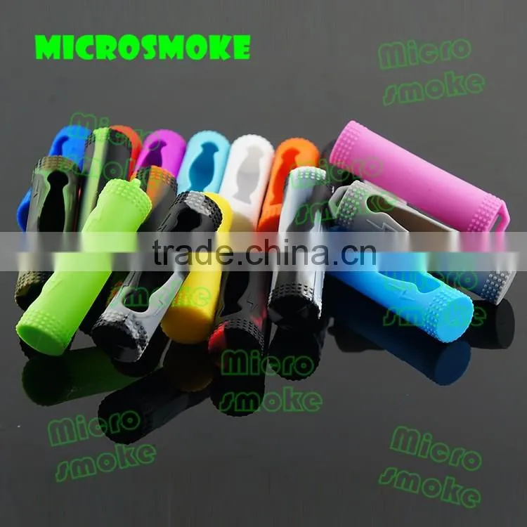 Microsmoke 19 colors silicone case/holder for 18650 battery ,lithium ion battery 18650 holder, battery 18650 silicone holder