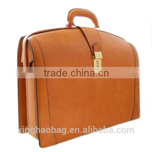 Famous Branded designed men's briefcase, large leather briefcase, unique leather briefcase