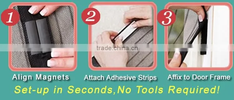 Closed Good Prevent Mosquito Soft Screen Door